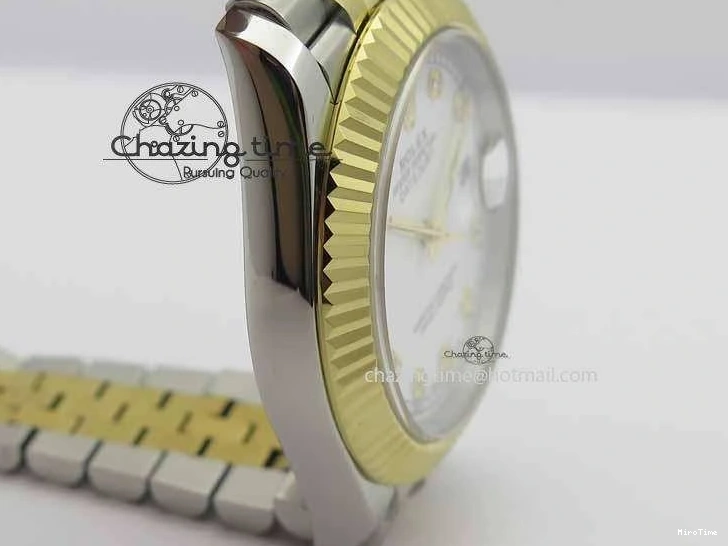 MiroTime 0304 DateJust II 41mm SS YG BP Maker Best Edition White Diam Dial On Jubilee Bracelet A ModernLook 3663